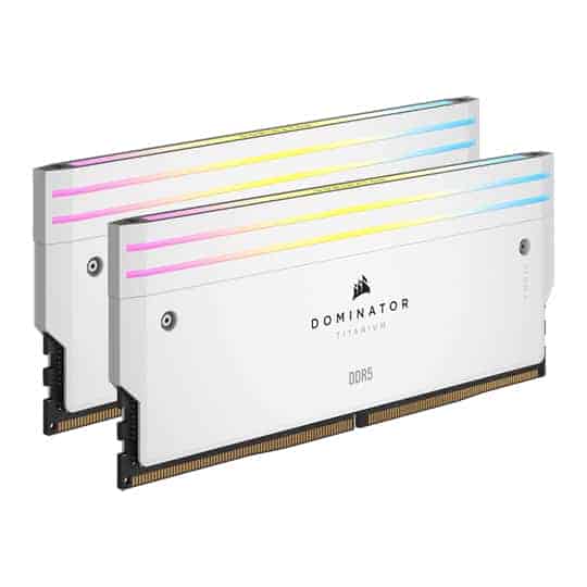 (image for) Corsair DOMINATOR Titanium RGB White 64GB 6000MHz DDR5 Memory Kit